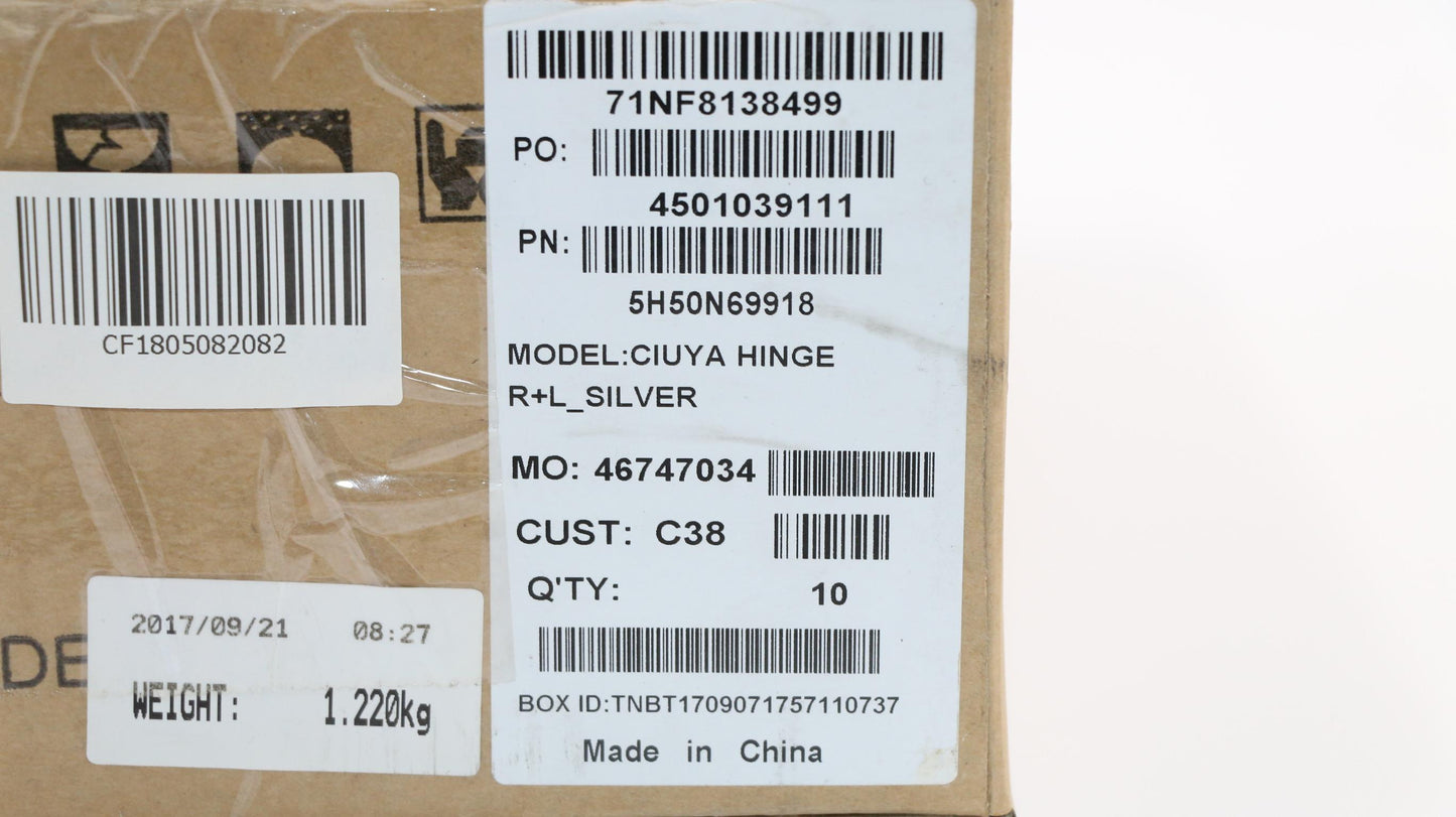 Lenovo Hinge C 80X8 R+L Mineral Grey - 5H50N69918