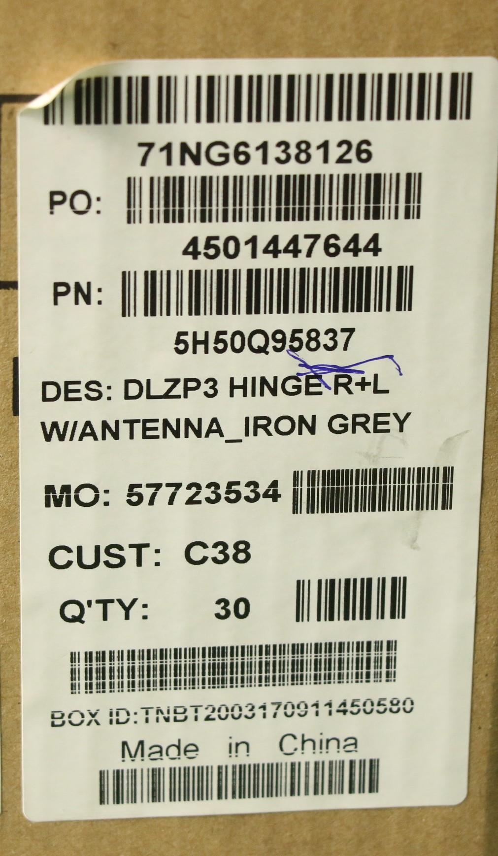 Lenovo Hinge C 81CT Right + Left with Antenna IG - 5H50Q95837