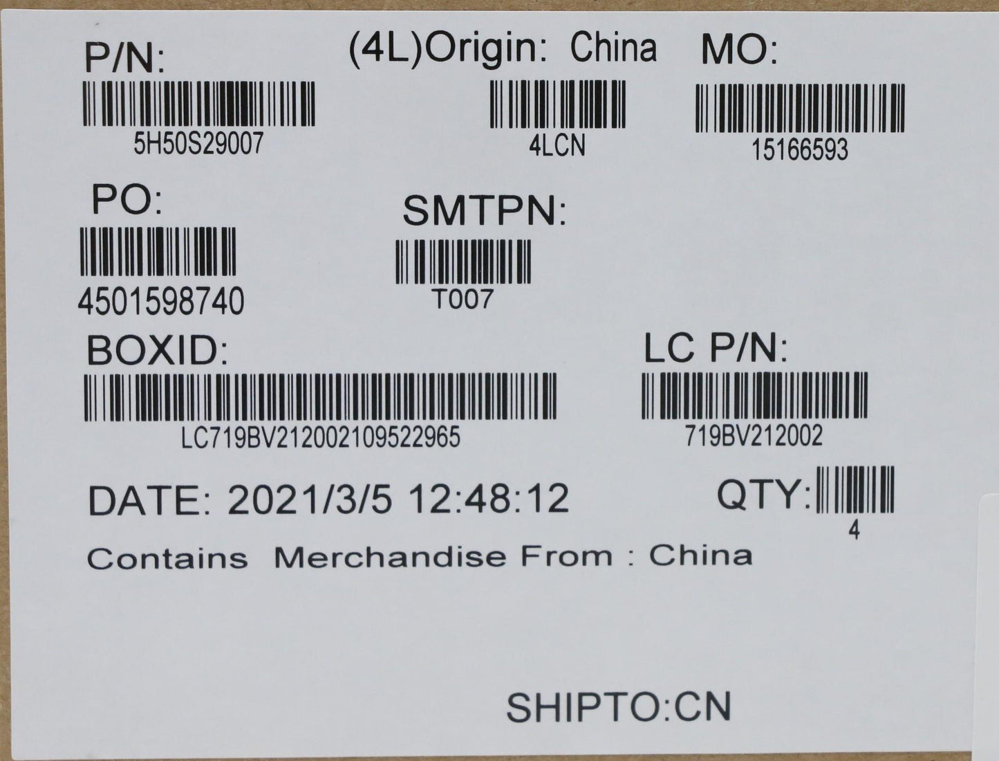 Lenovo Touchscreen Hinge - 5H50S29007