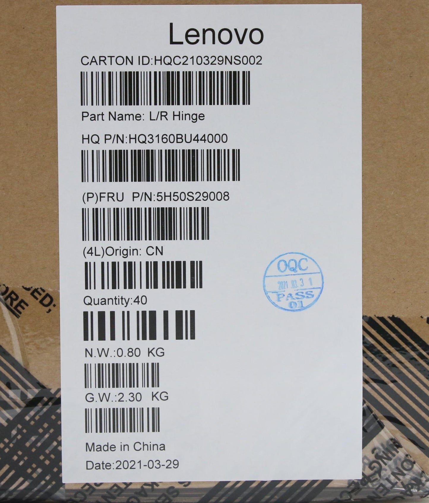 Lenovo Hinge Hinge H 82L5 L+R_Dis - 5H50S29008