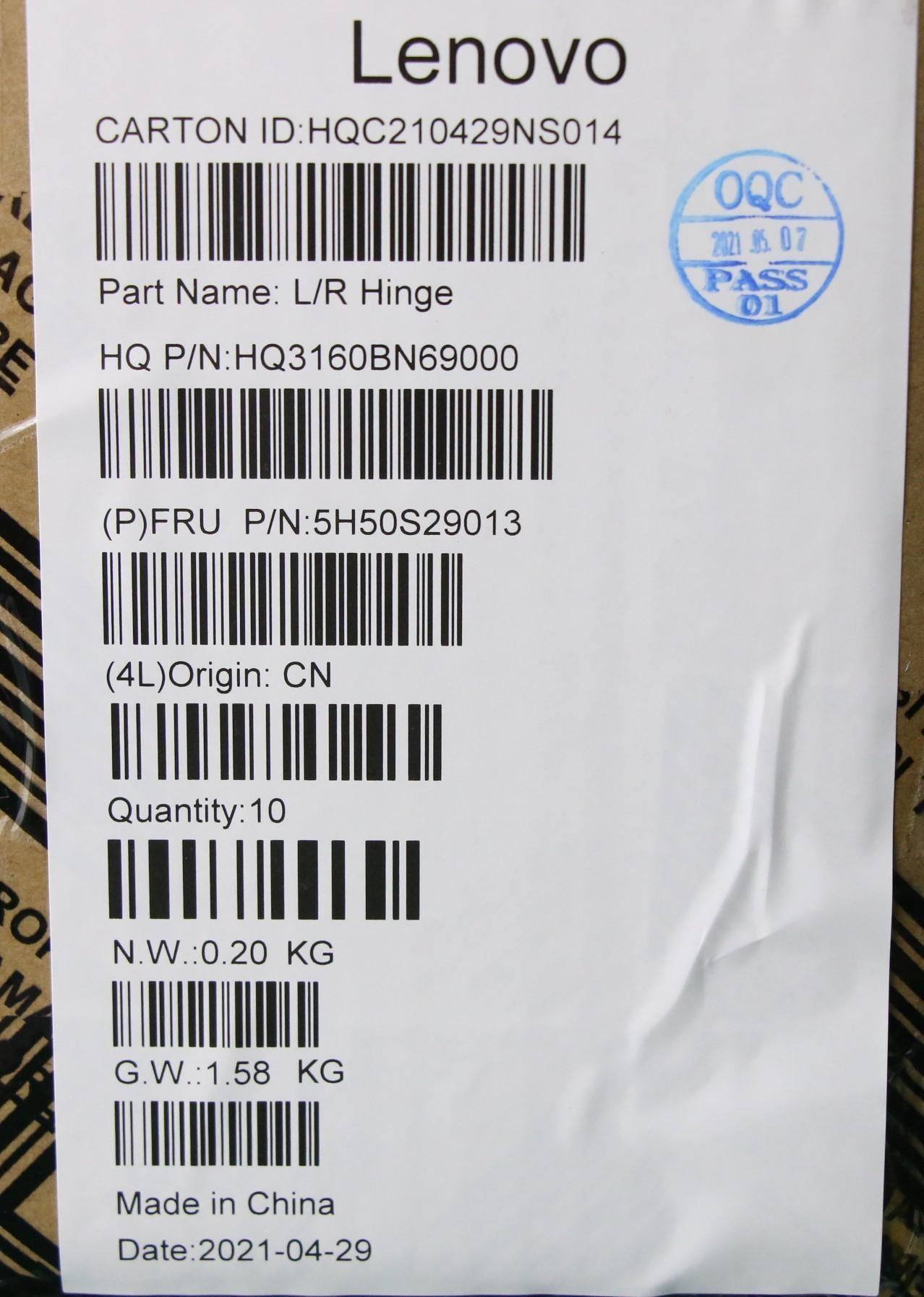 Lenovo Hinge Hinge H 82Kn L+R - 5H50S29013