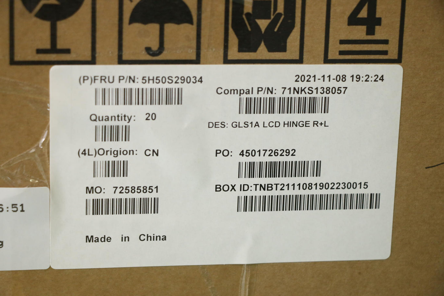 Lenovo Hinge Hinge C 82R0 R+L - 5H50S29034