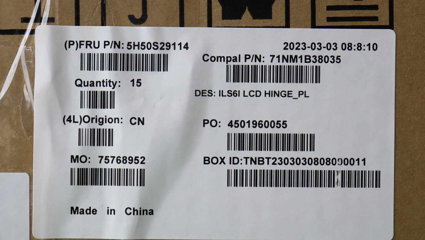 Lenovo Hinge Hinge R&L C 82Xf Pl - 5H50S29114