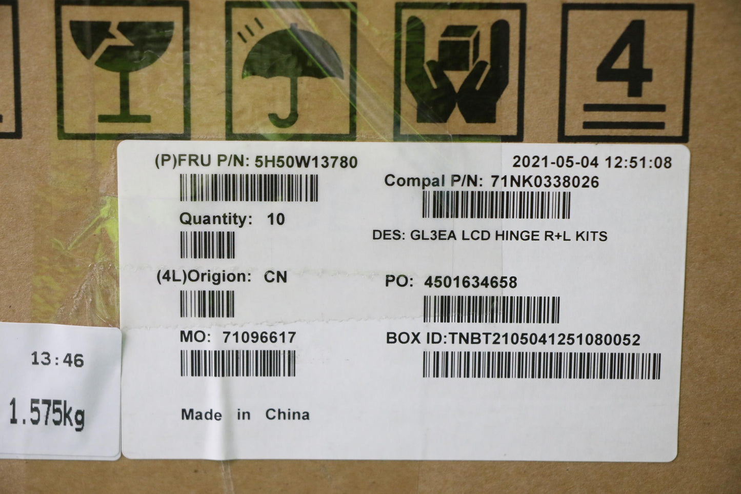 Lenovo Hinge Fru Hinge R+L - 5H50W13780
