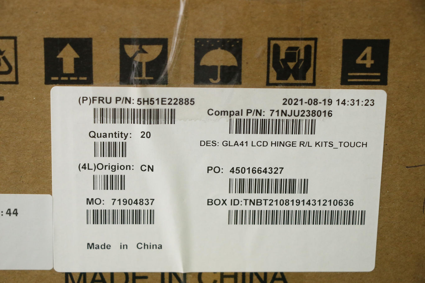 Lenovo Hinge Hinge C 82L7 R/L For Tou - 5H51E22885
