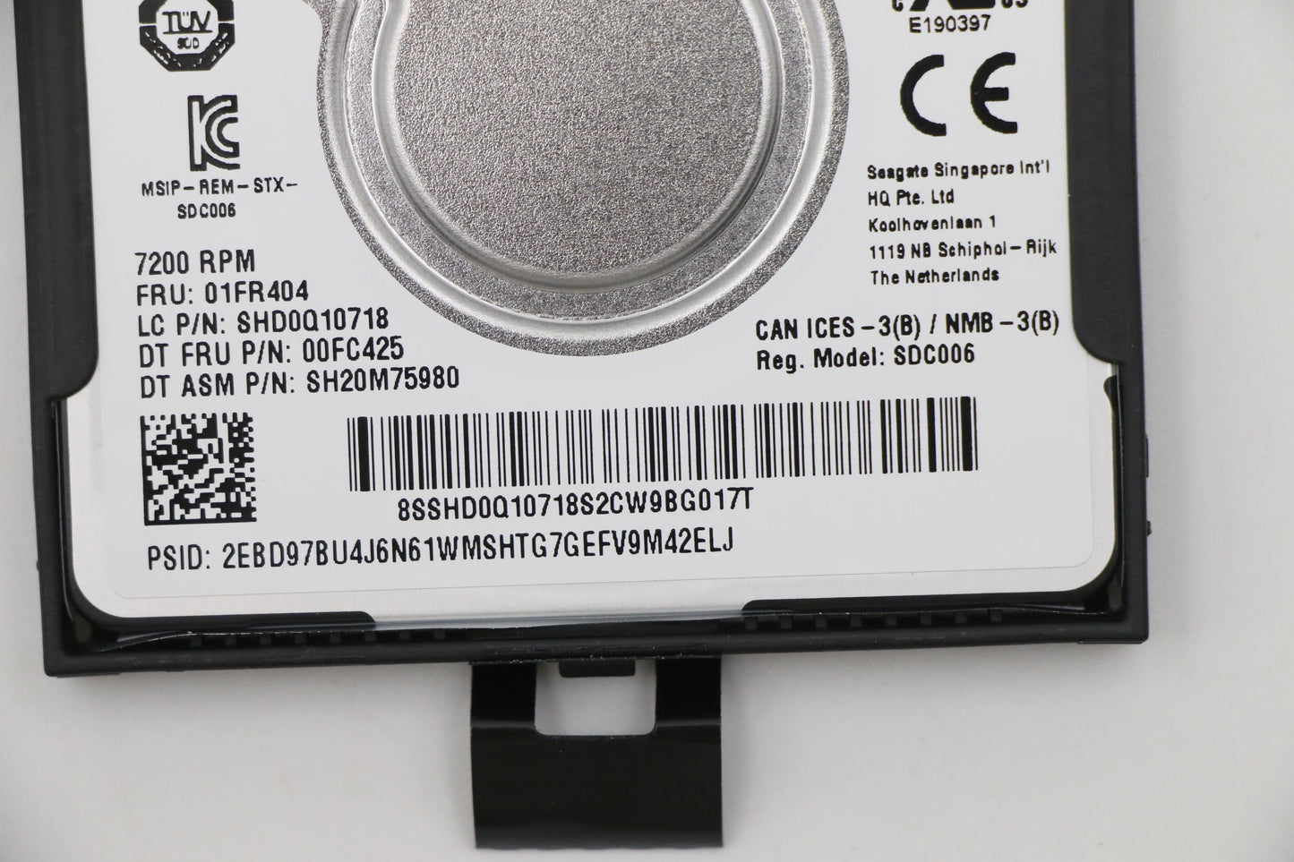 Lenovo HDD, 500GB, 2.5", 7mm, SATA, 7200RPM, Seagate - 5HD0W73187