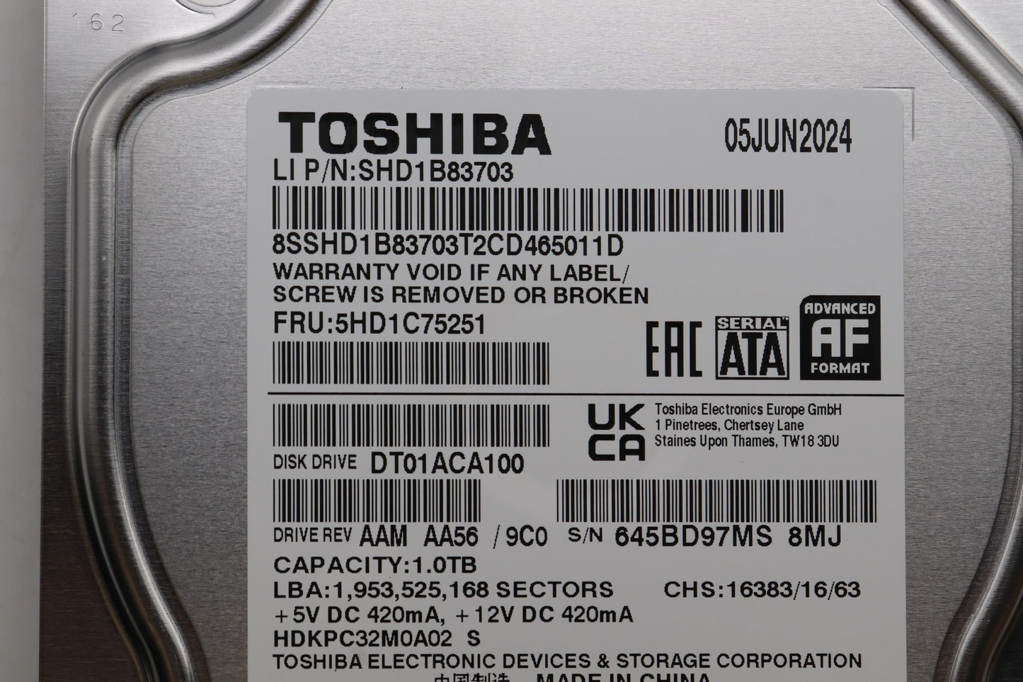 Lenovo Hdd Tsb Mars3.5 1Tb 7200 Hipm - 5HD1C75251