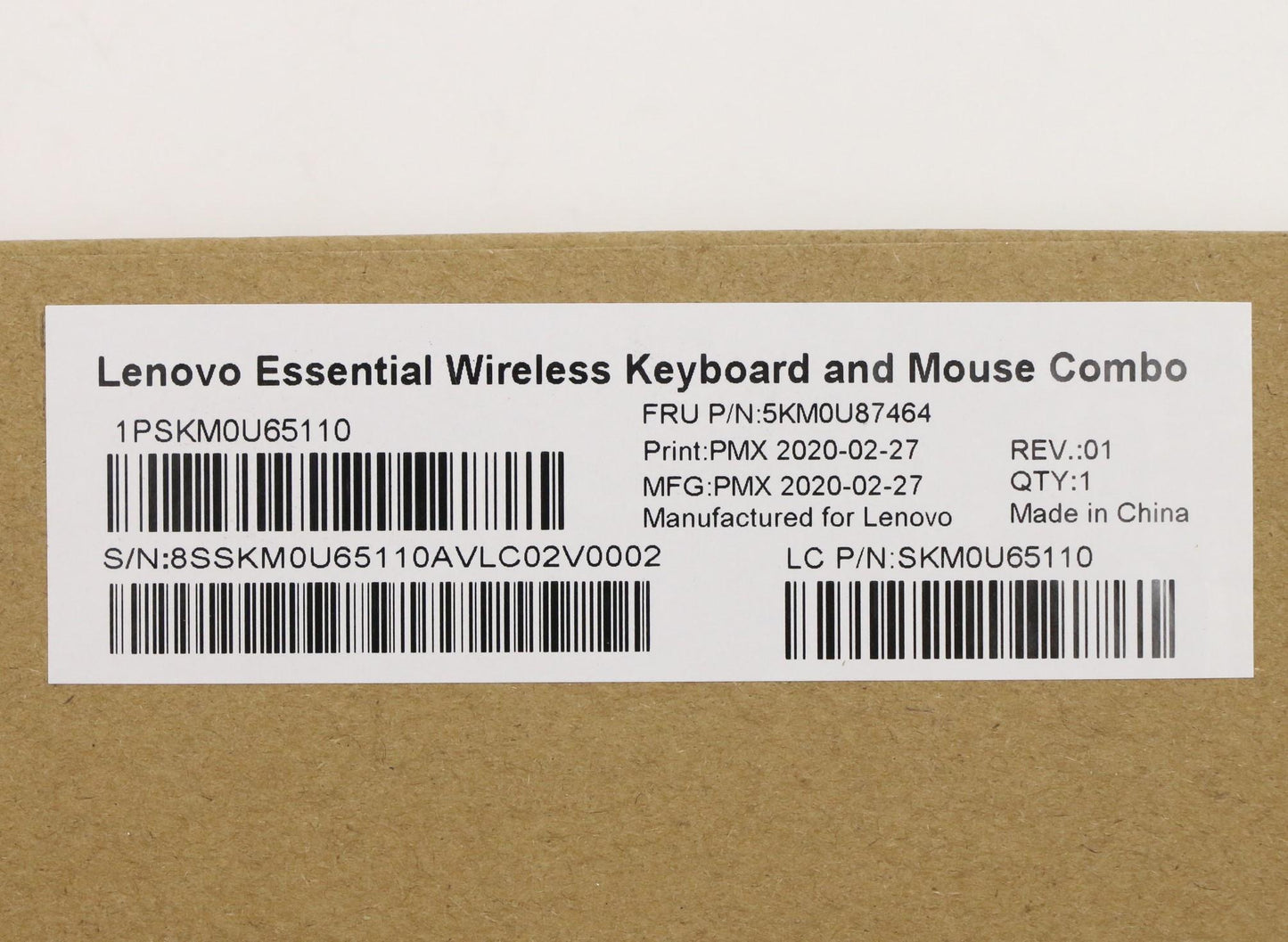 Lenovo Wl Km Gy Gyw Tur 179 Primax - 5KM0U87464