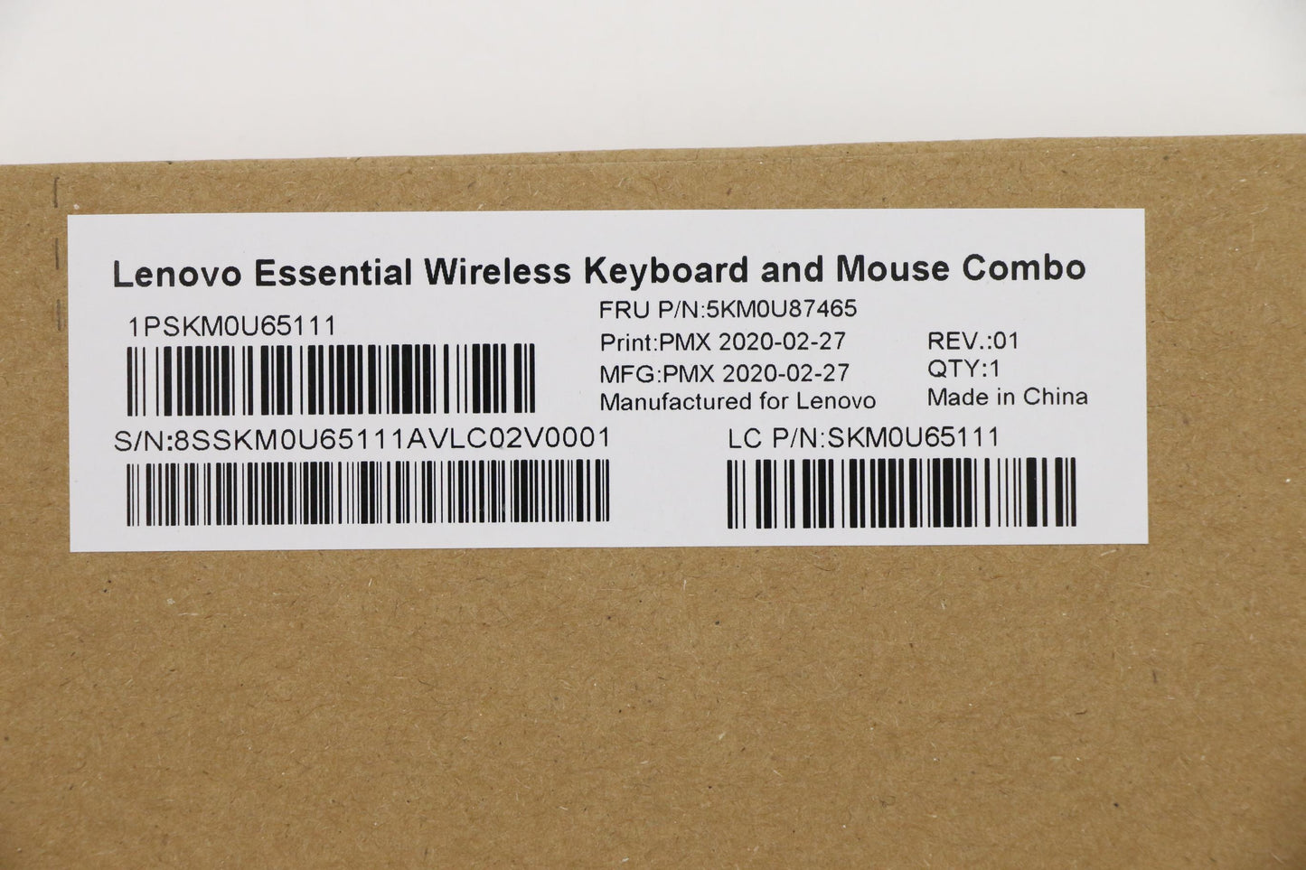 Lenovo Wl Km Gy Gyw Uke 166 Primax - 5KM0U87465