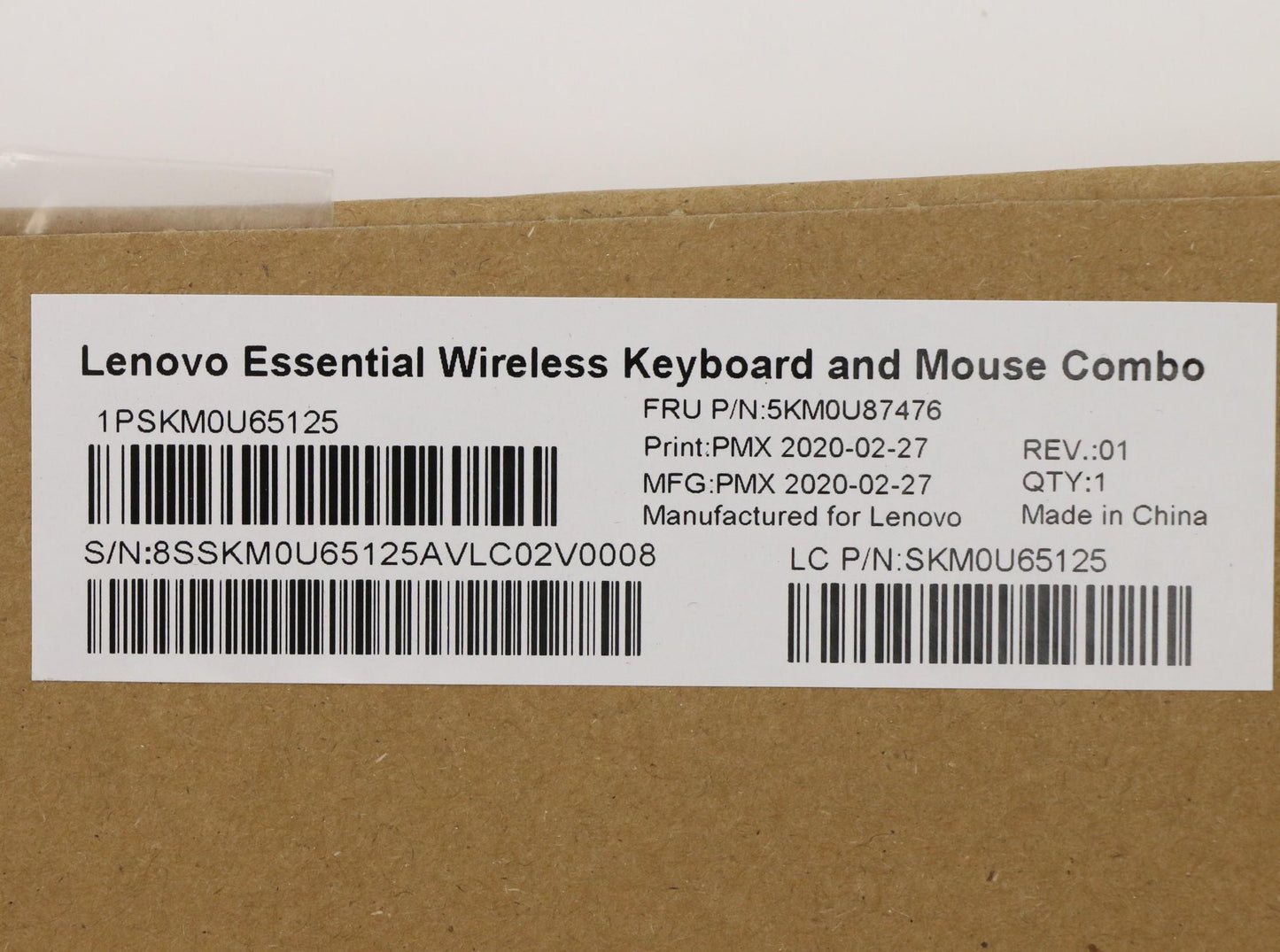Lenovo Wl Km Gy Gyw Cze Slv Primax - 5KM0U87476