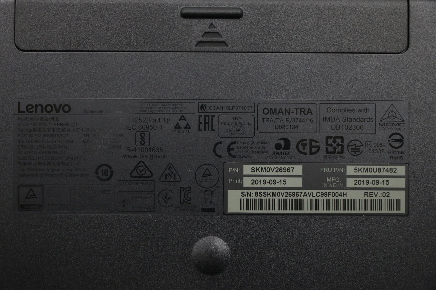 Lenovo Primax Rfbu71 2.4G Bkr+C In - 5KM0U87482