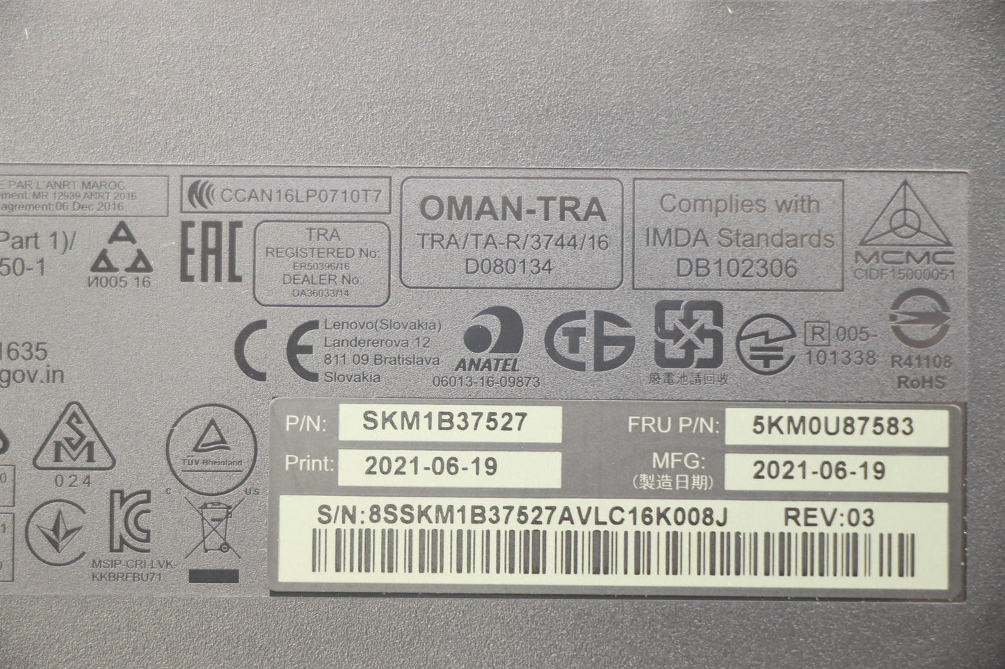 Lenovo Kyb_Mouse Primax R71_G2 2.4G B - 5KM0U87583