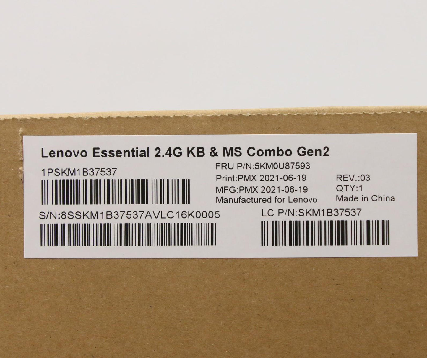 Lenovo Kyb_Mouse Primax R71_G2 2.4G B - 5KM0U87593
