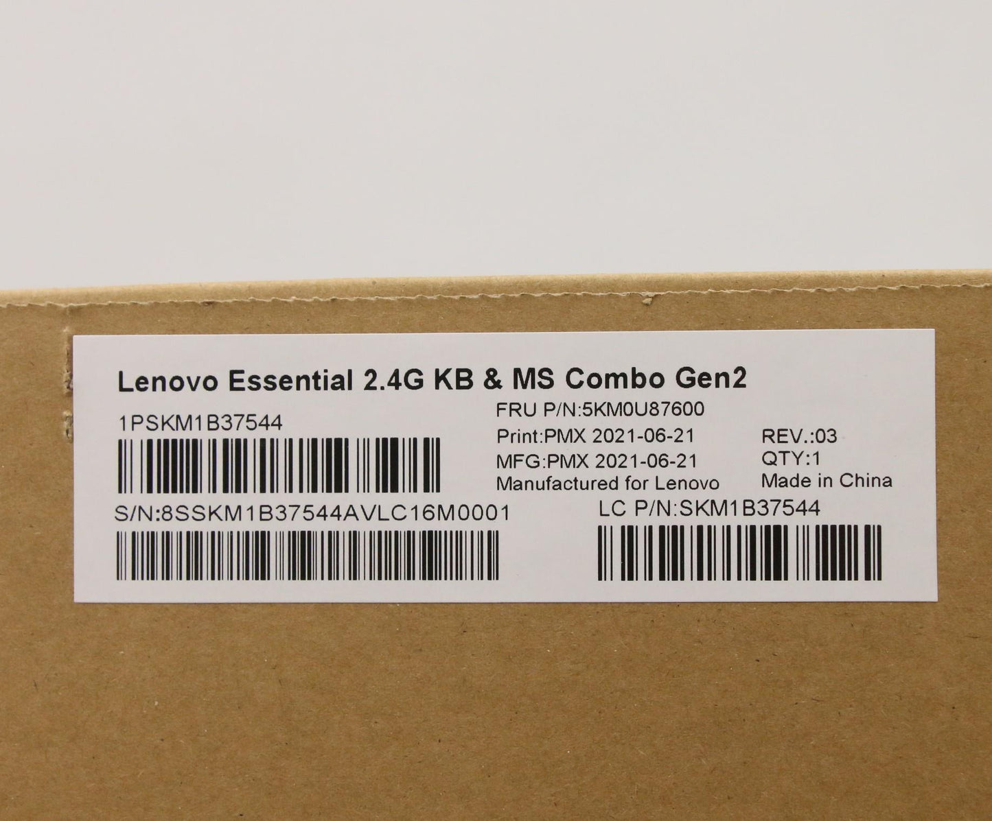 Lenovo Kyb_Mouse Primax R71_G2 2.4G B - 5KM0U87600