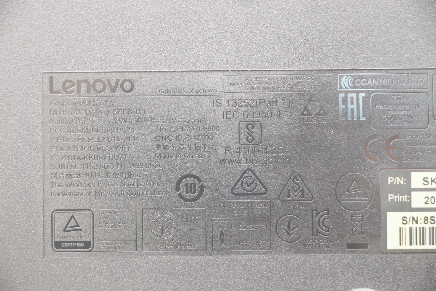 Lenovo Kyb_Mouse Primax R71_G2 2.4G B - 5KM0U87602