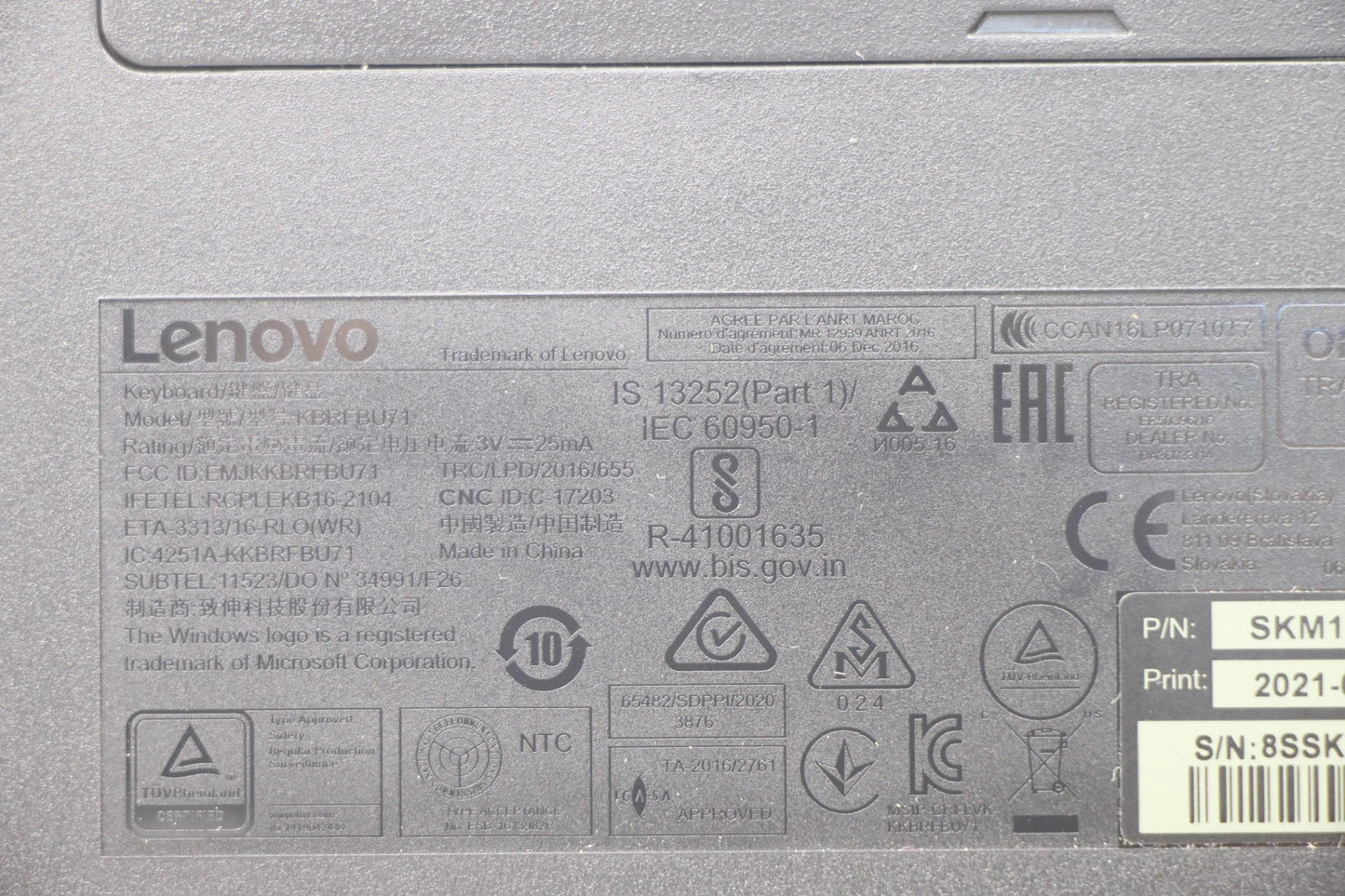 Lenovo Kyb_Mouse Primax R71_G2 2.4G B - 5KM0U87630