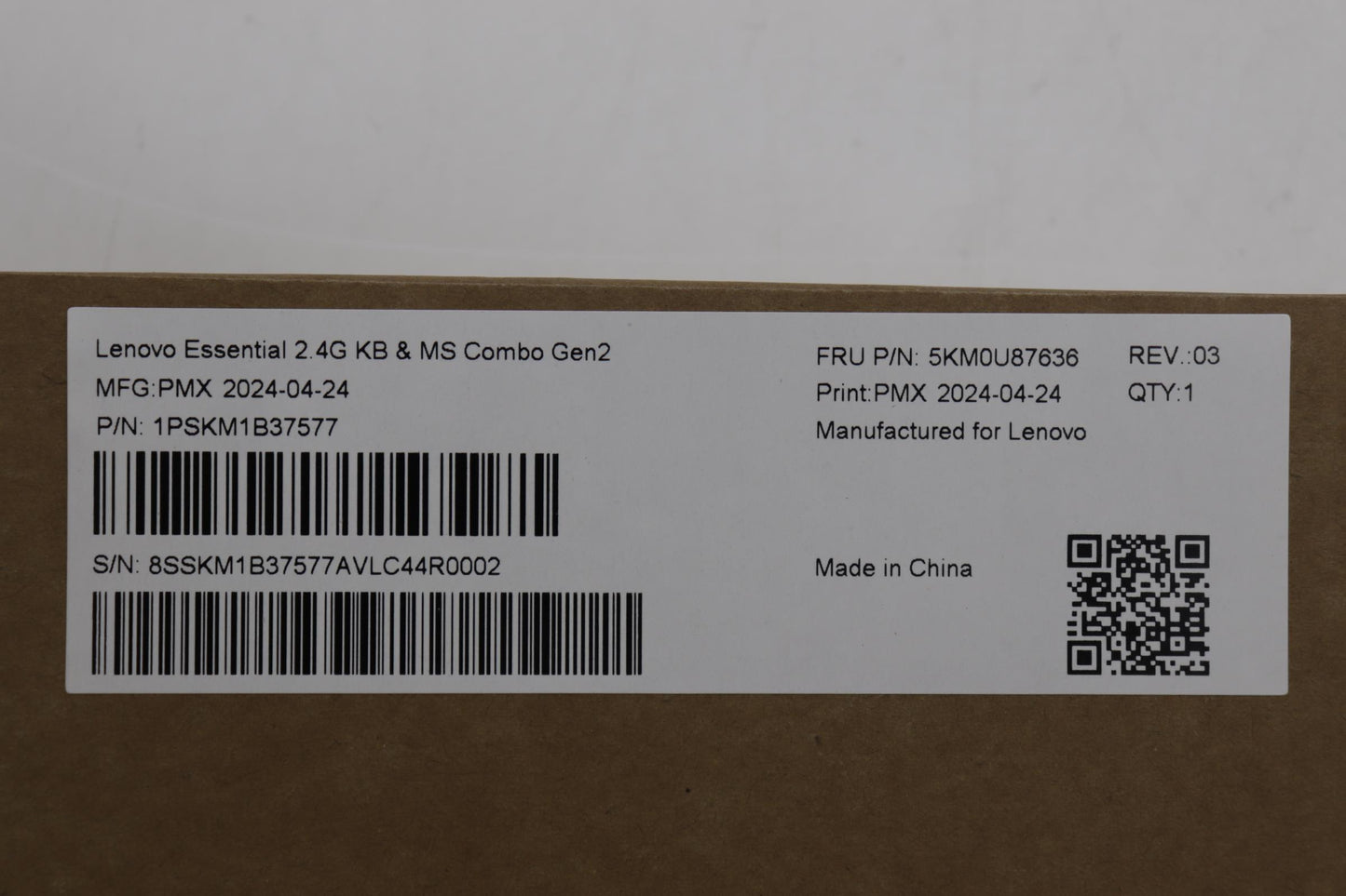 Lenovo Kyb_Mouse Wl Km Calliope Bk Uk - 5KM0U87636