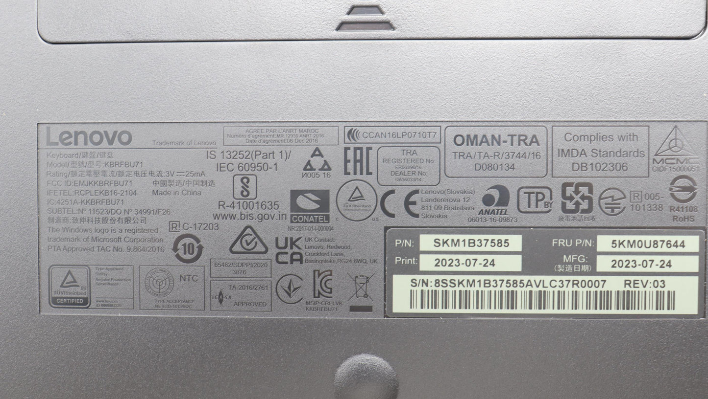 Lenovo Kyb_Mouse Wl Km Calliope Bk Nl - 5KM0U87644