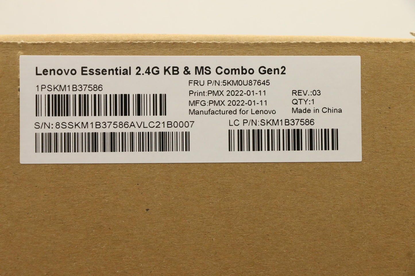 Lenovo Kyb_Mouse Wl Km Calliope Bk 18 - 5KM0U87645