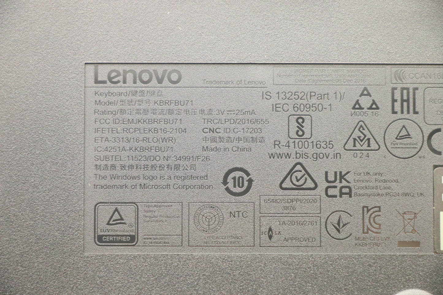 Lenovo Kyb_Mouse Wl Km Calliope Bk 18 - 5KM0U87645