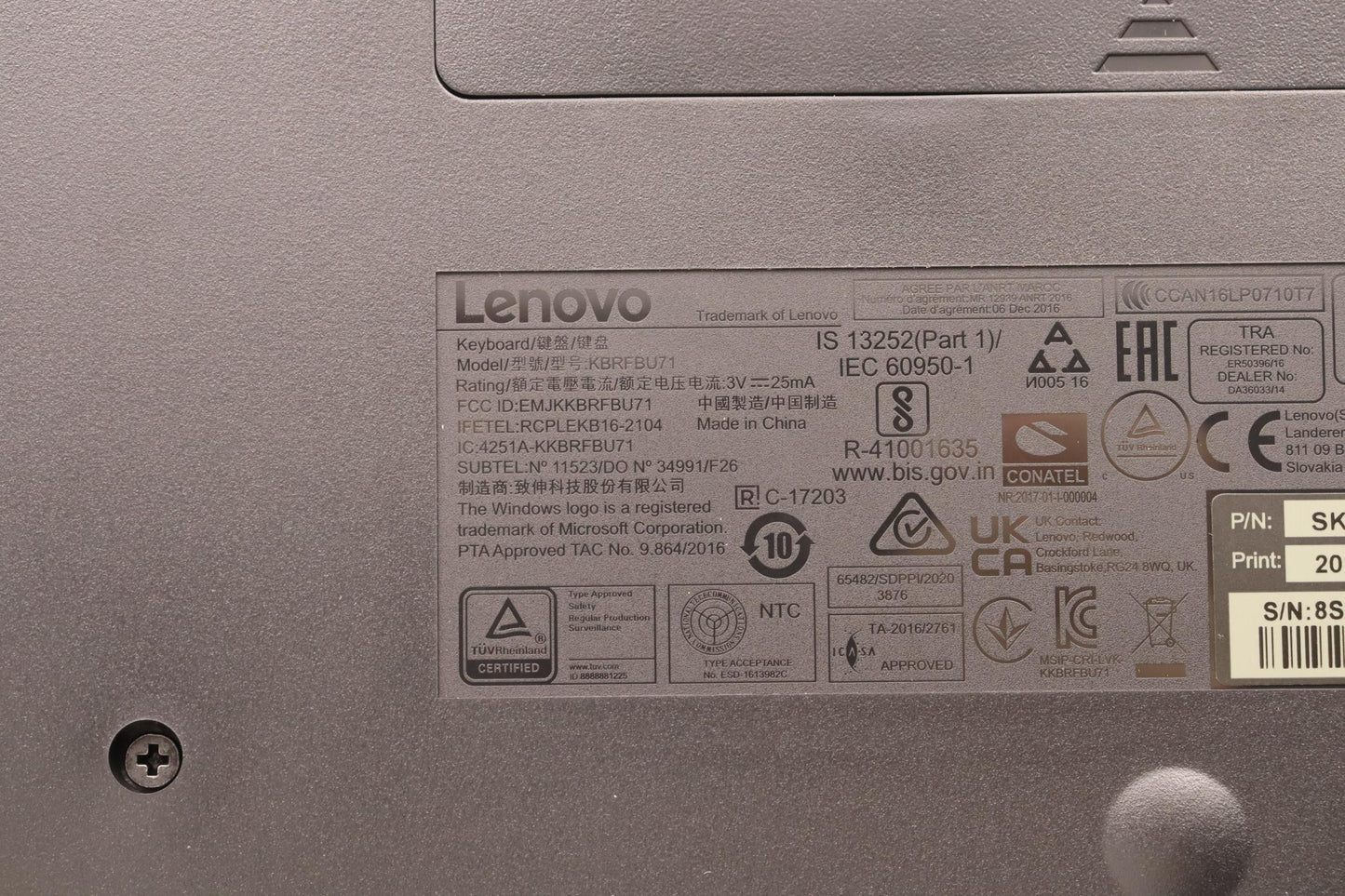 Lenovo Kyb_Mouse Wl Km Calliope Bk It - 5KM0U87654