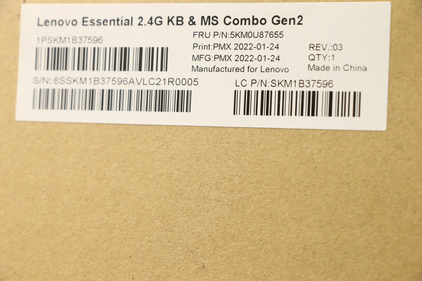 Lenovo Kyb_Mouse Wl Km Calliope Bk Jp - 5KM0U87655