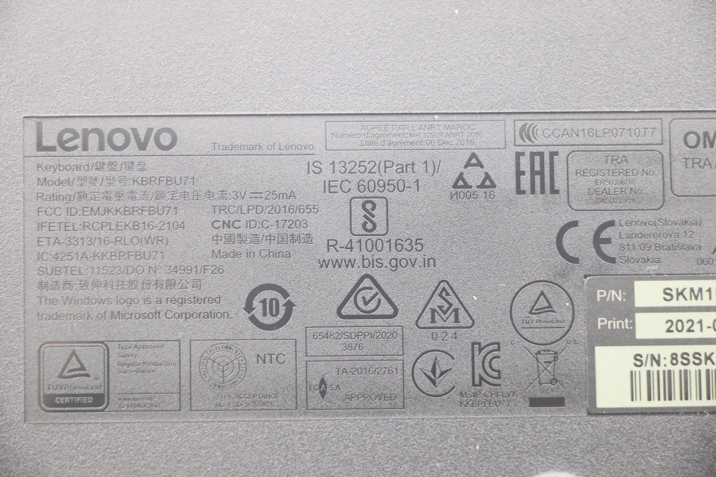 Lenovo Kyb_Mouse Wl Km Calliope Bk La - 5KM0U87657