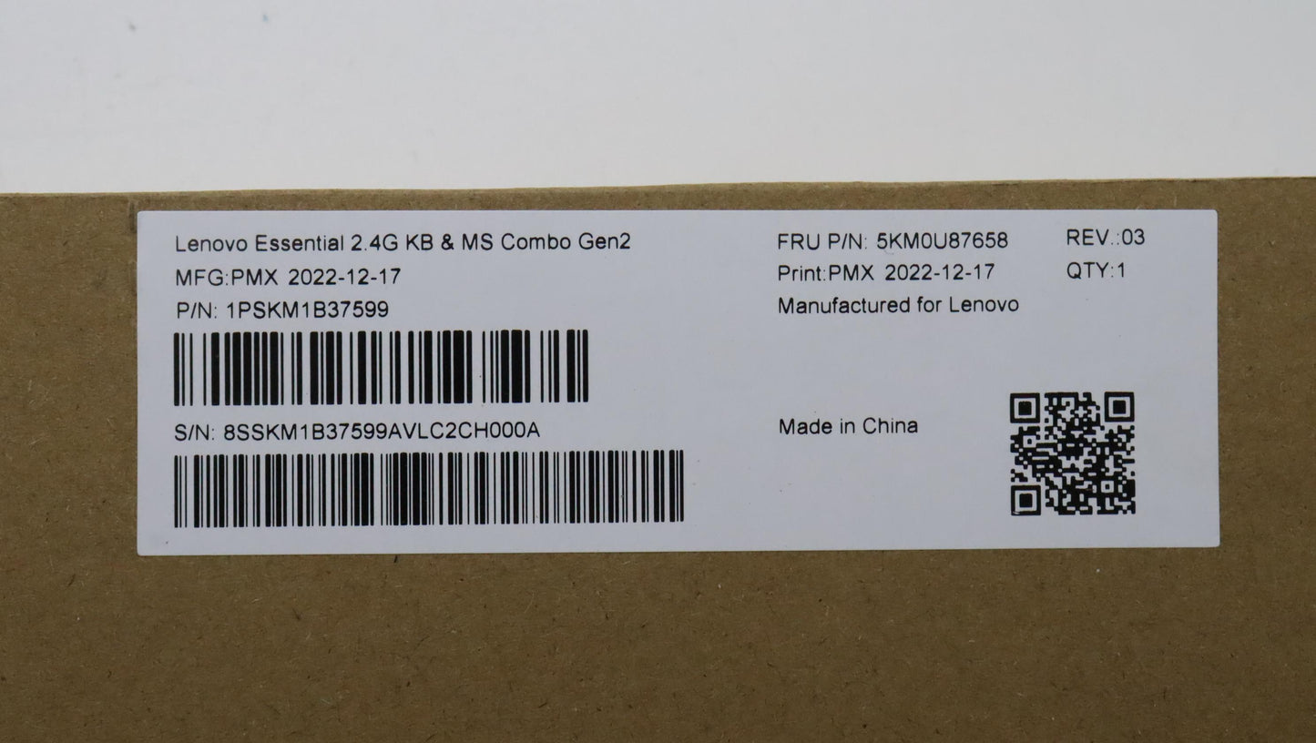 Lenovo Kyb_Mouse Wl Km Calliope Bk No - 5KM0U87658