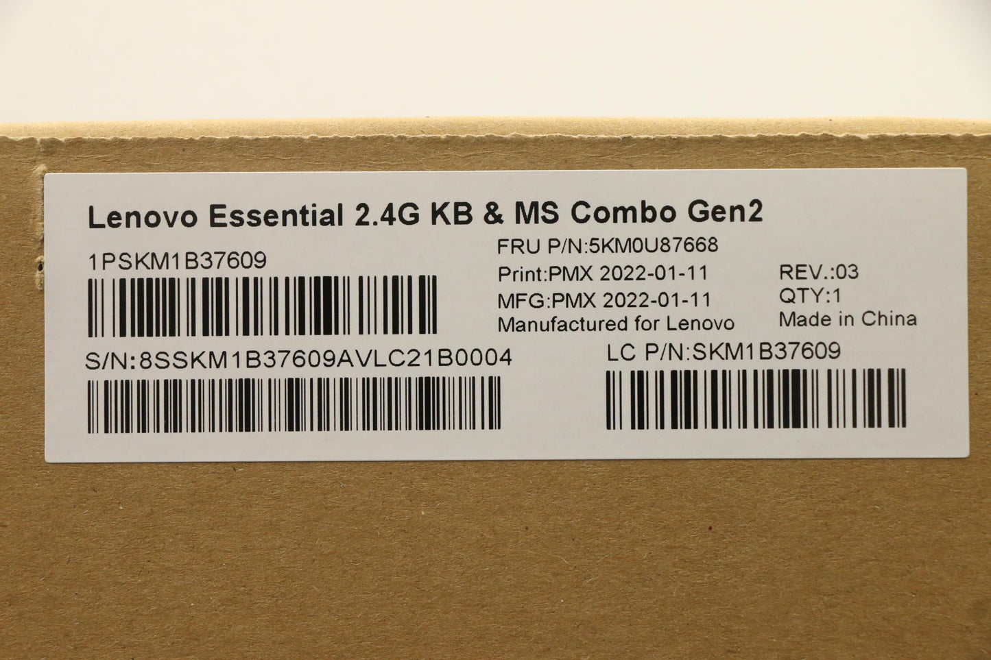Lenovo Kyb_Mouse Wl Km Calliope Bk Th - 5KM0U87668
