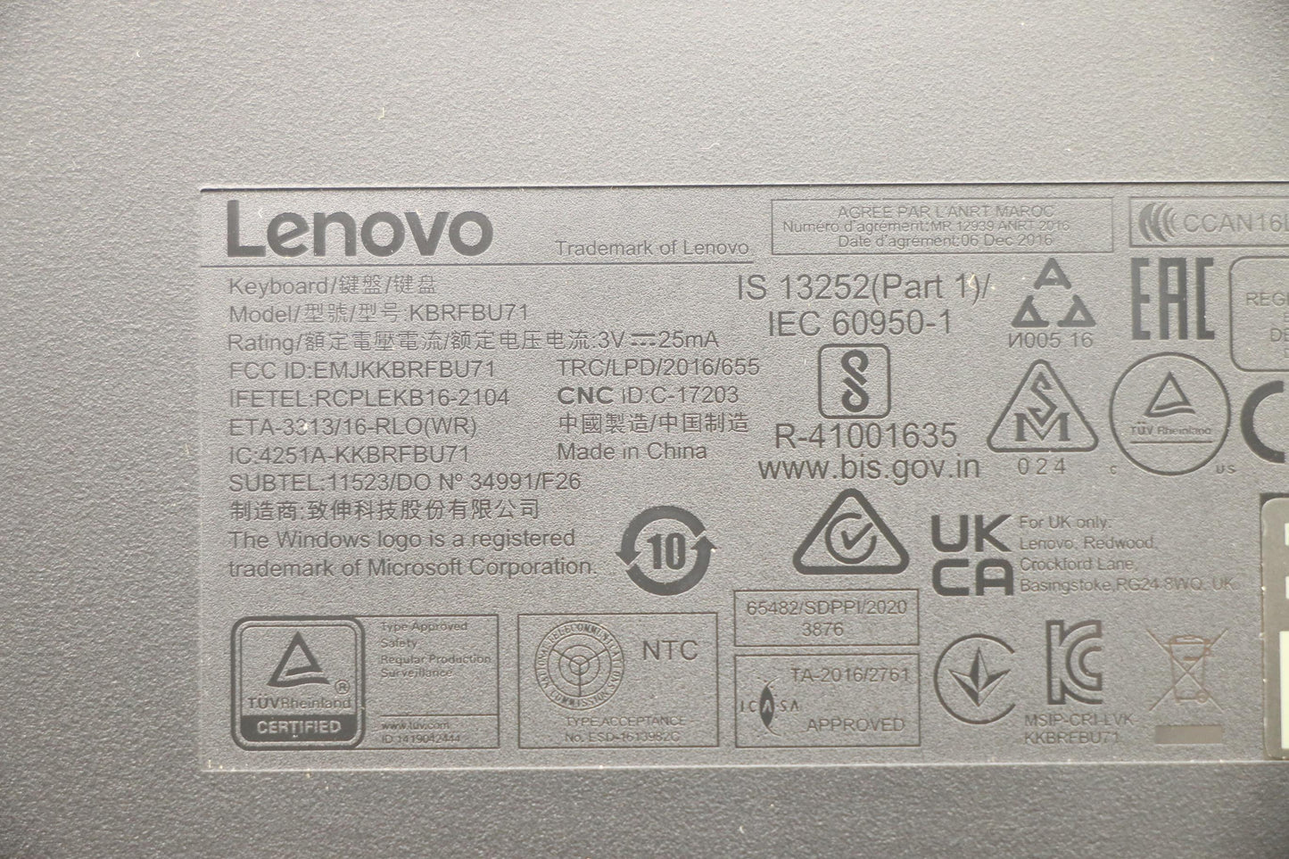 Lenovo Kyb_Mouse Wl Km Calliope Bk Th - 5KM0U87668