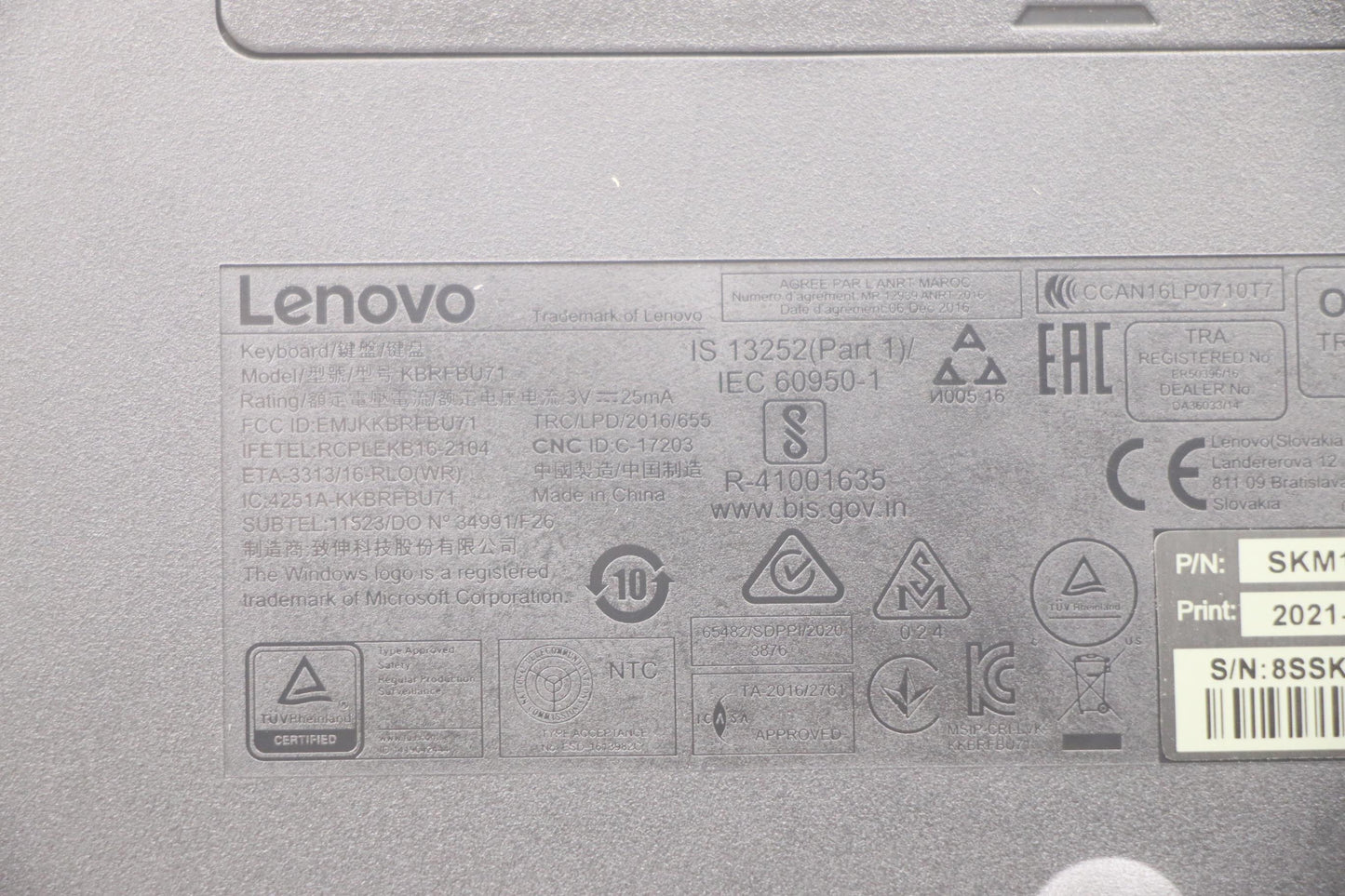 Lenovo Kyb_Mouse Wl Km Calliope Bk Uk - 5KM0U87671