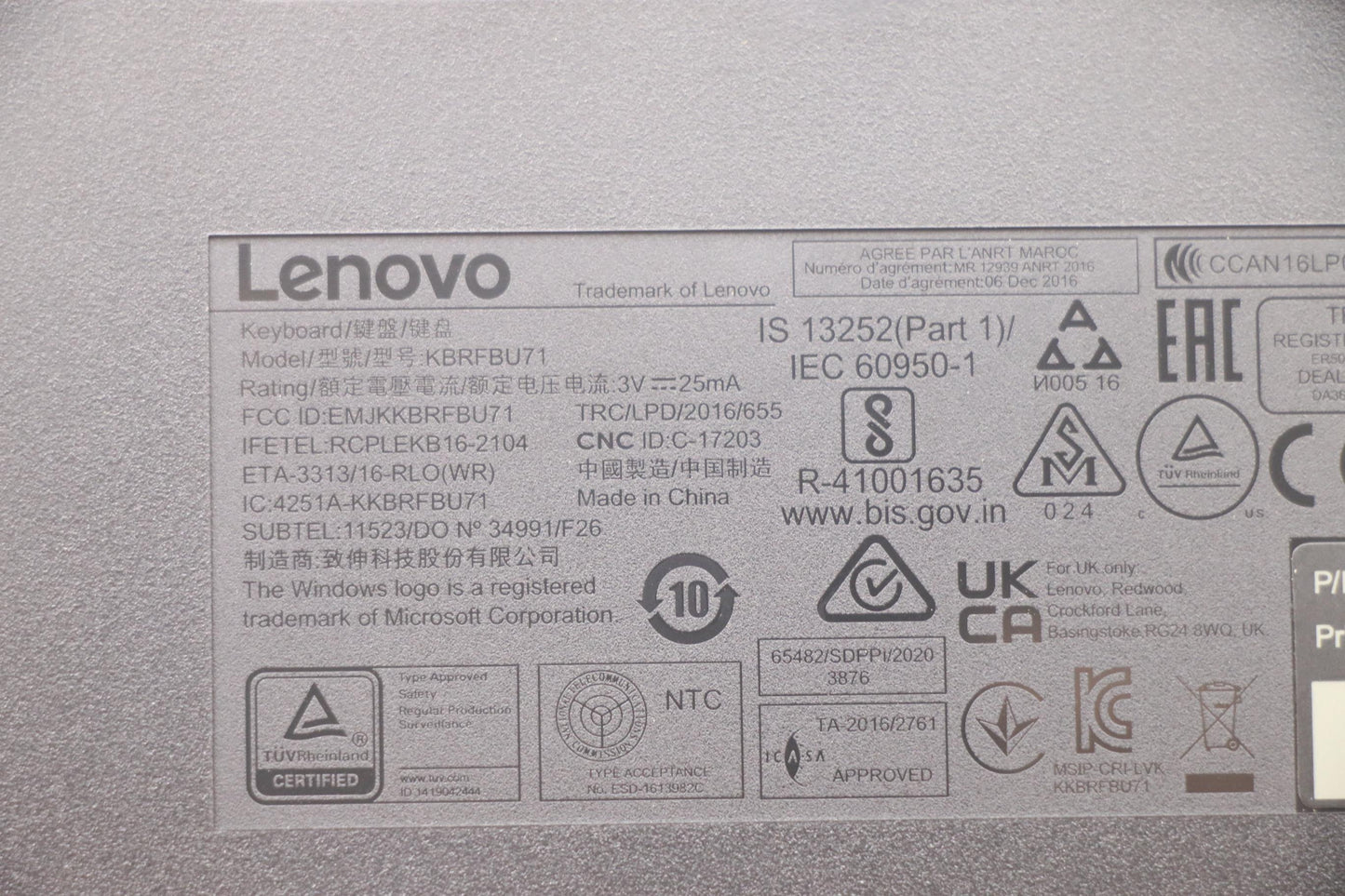 Lenovo Kyb_Mouse Wl Km Calliope Bk Eu - 5KM0U87672