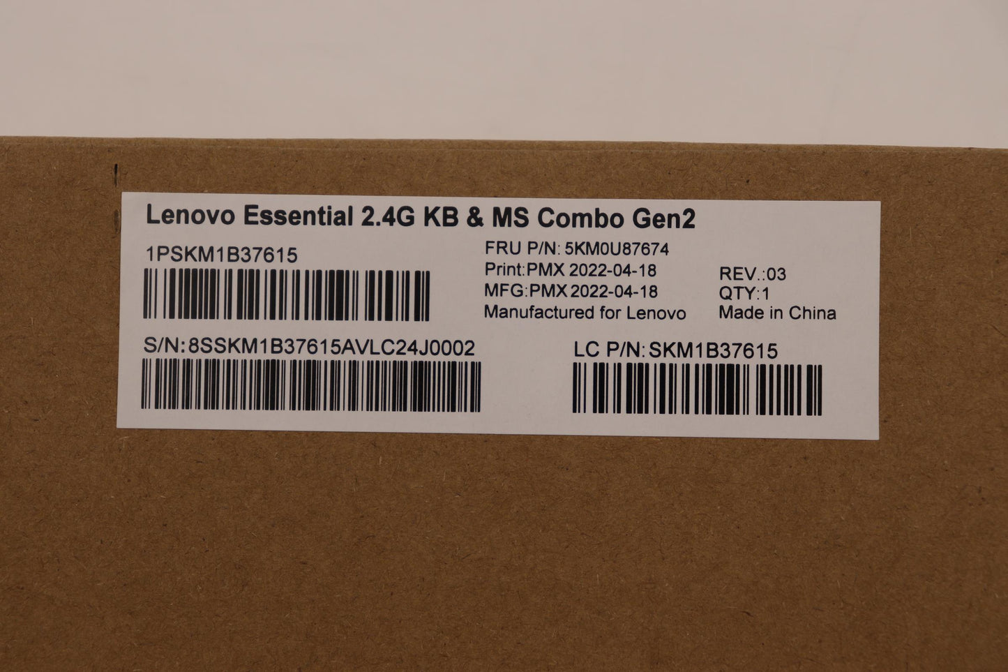 Lenovo Kyb_Mouse Wl Km Calliope Bk 47 - 5KM0U87674