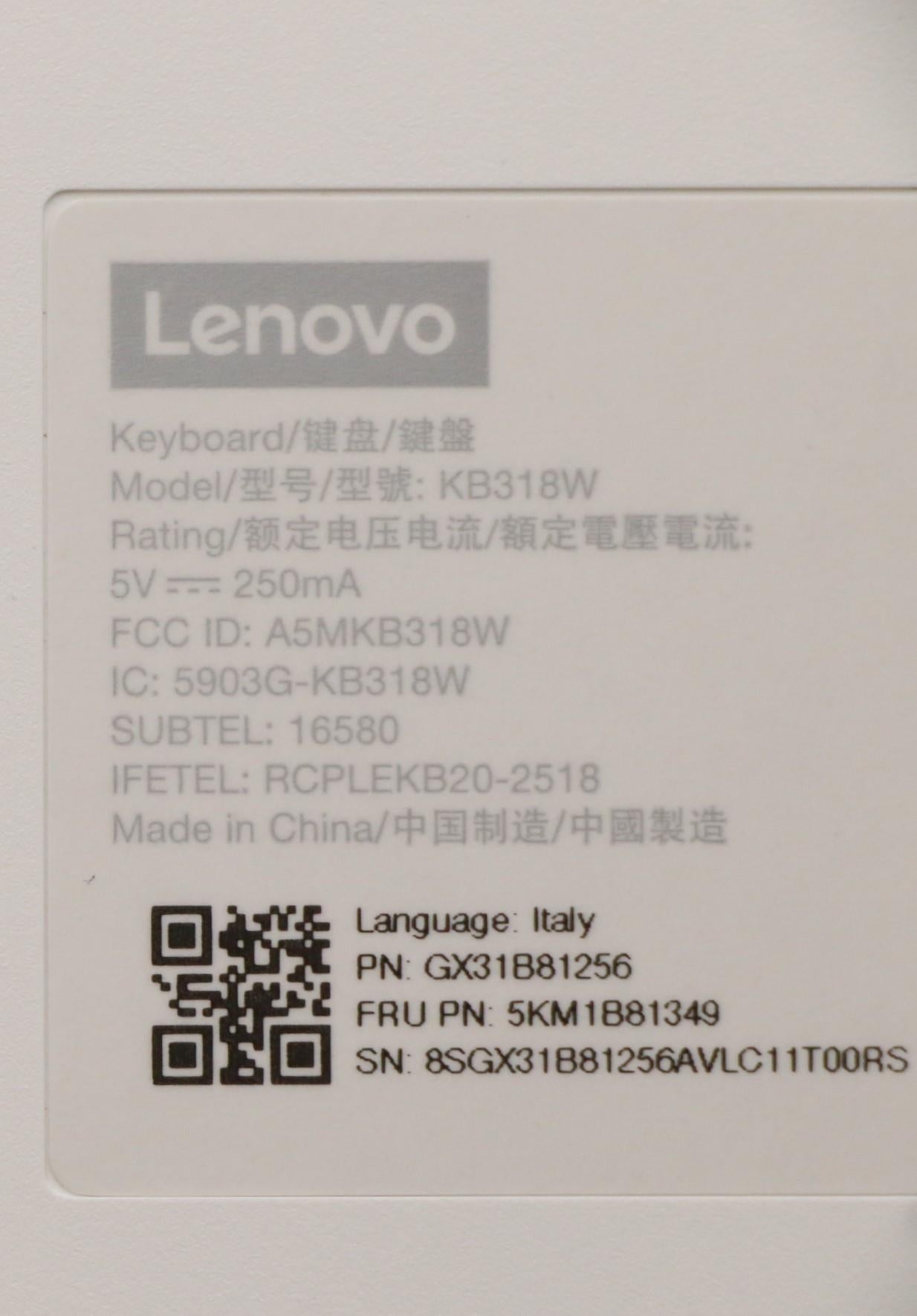 Lenovo Kyb_Mouse G-Tech Euterpe S/W I - 5KM1B81349