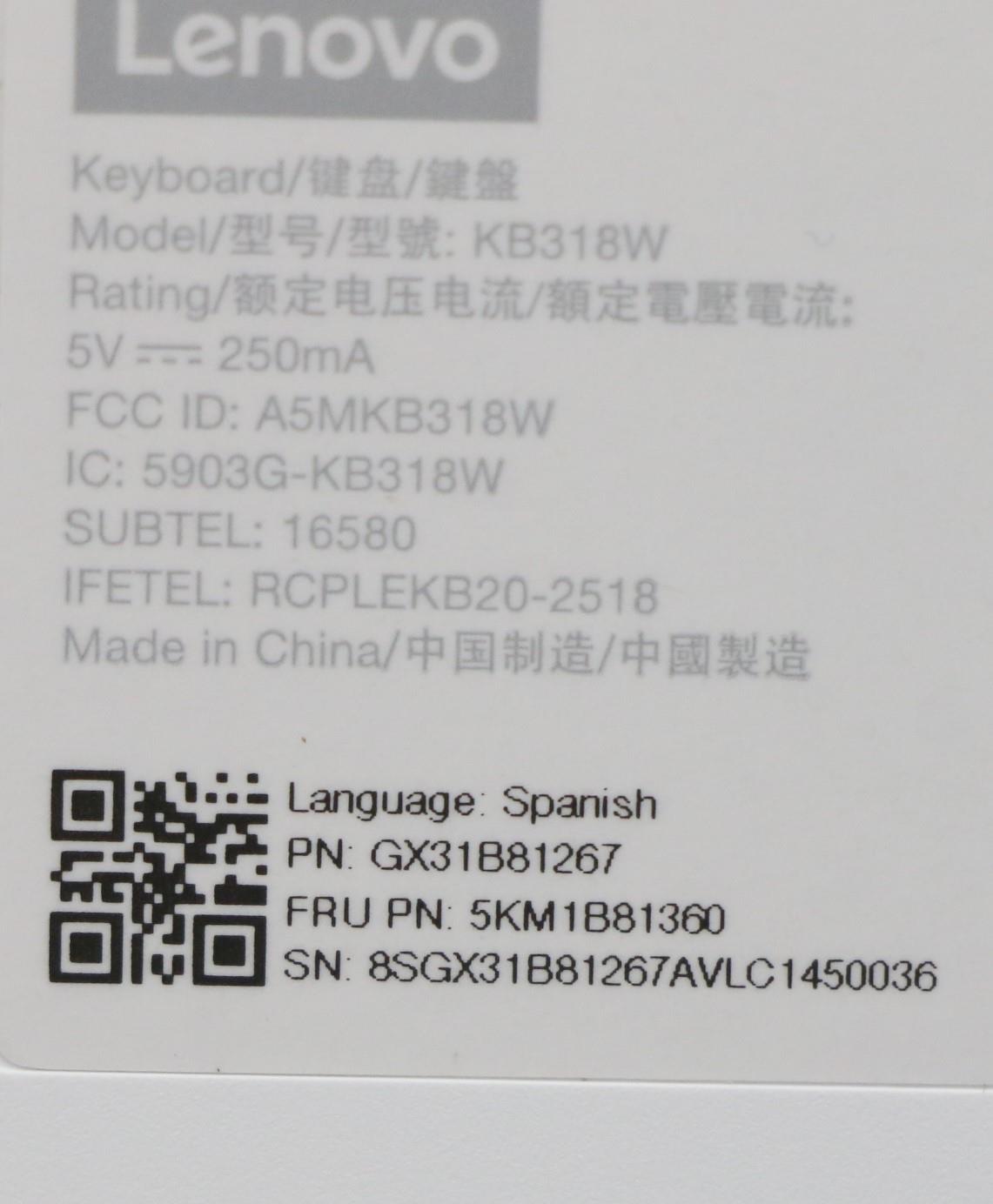 Lenovo Kyb_Mouse G-Tech Euterpe S/W E - 5KM1B81360