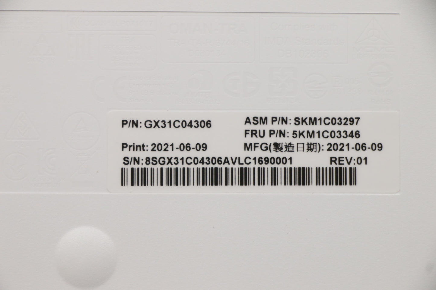 Lenovo Kyb_Mouse Primax Rfbu71 2.4G W - 5KM1C03346