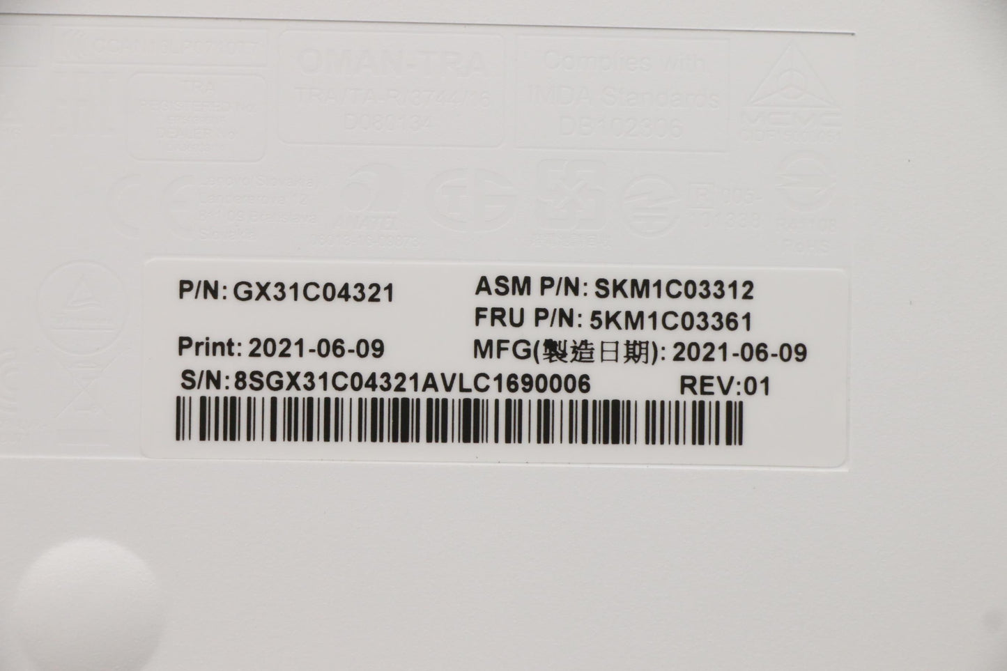Lenovo Kyb_Mouse Primax Rfbu71 2.4G W - 5KM1C03361