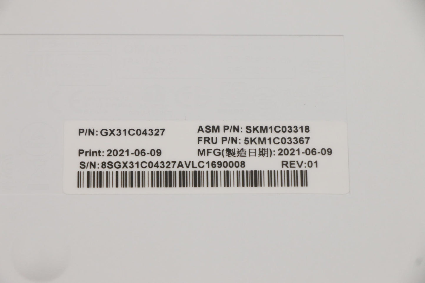 Lenovo Kyb_Mouse Primax Rfbu71 2.4G W - 5KM1C03367