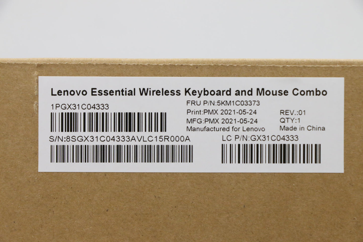 Lenovo Kyb_Mouse Primax Rfbu71 2.4G W - 5KM1C03373