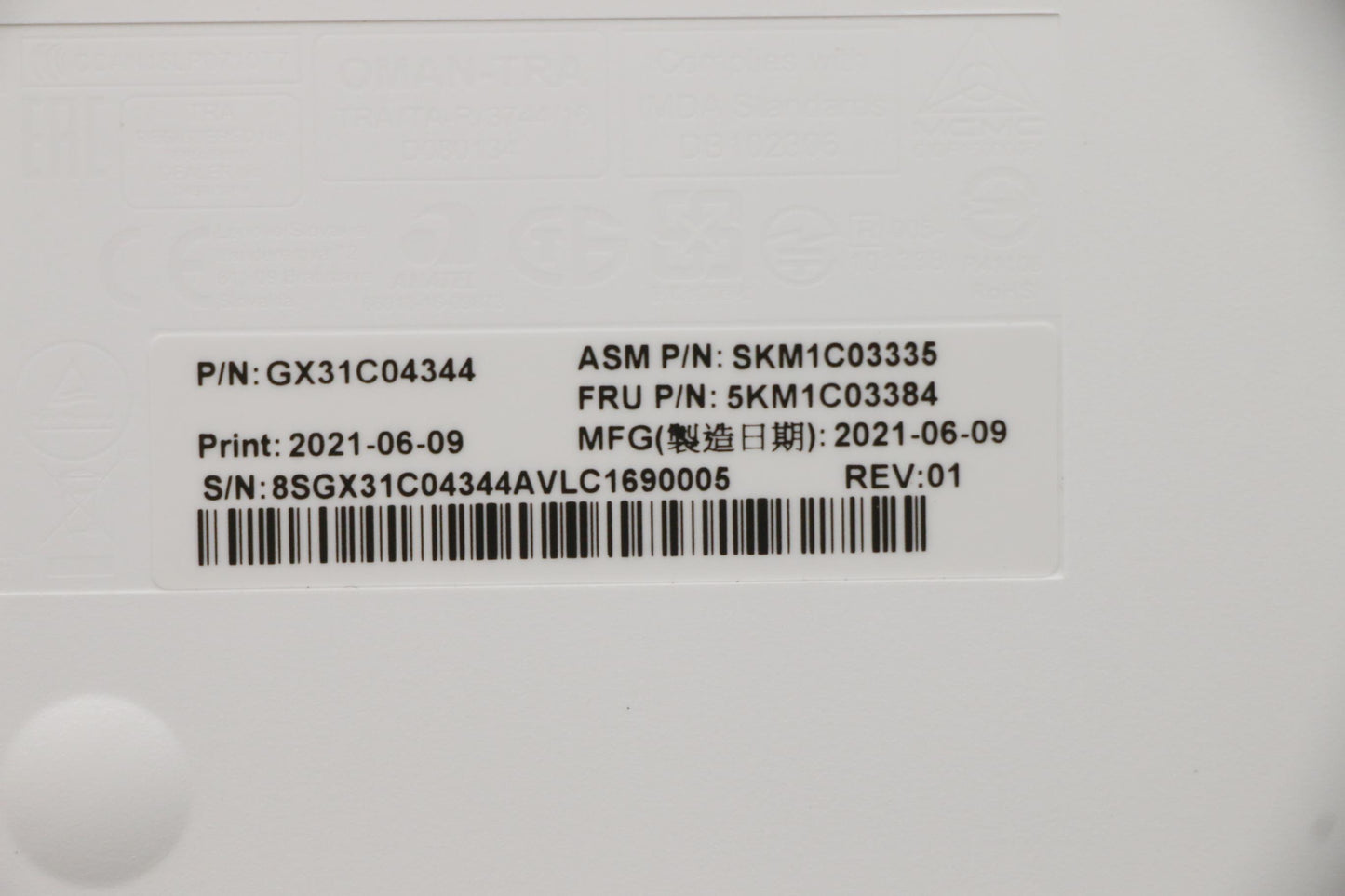 Lenovo Kyb_Mouse Primax Rfbu71 2.4G W - 5KM1C03384