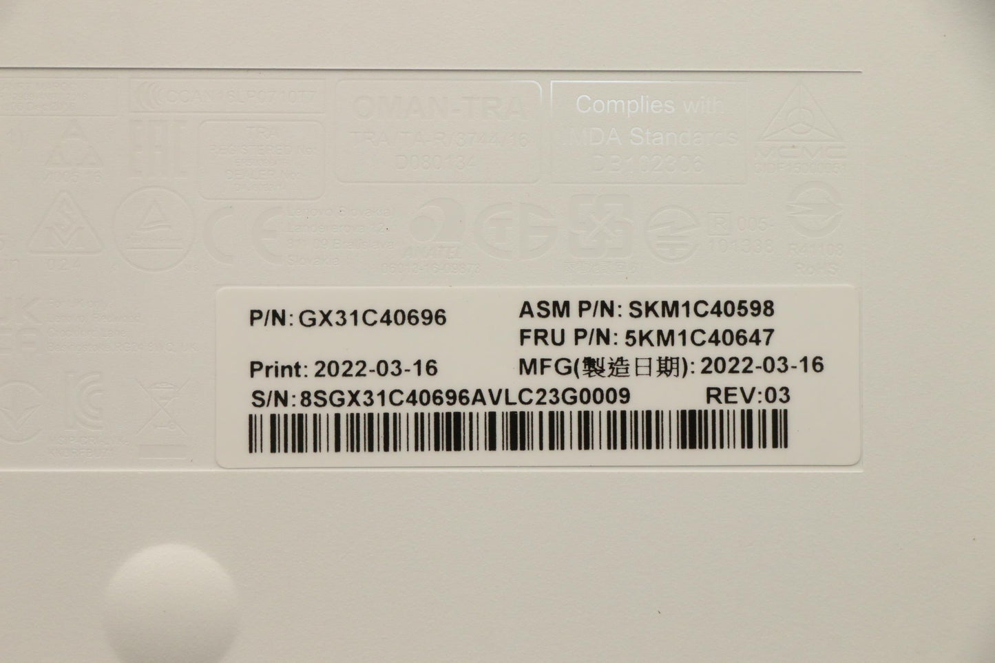 Lenovo Kyb_Mouse Primax R71_G2 2.4G W - 5KM1C40647
