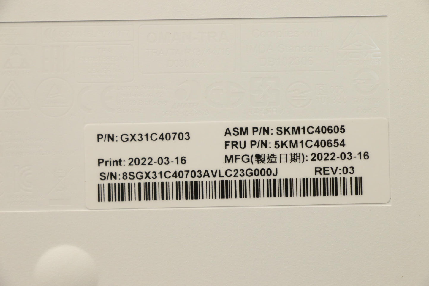 Lenovo Kyb_Mouse Primax R71_G2 2.4G W - 5KM1C40654