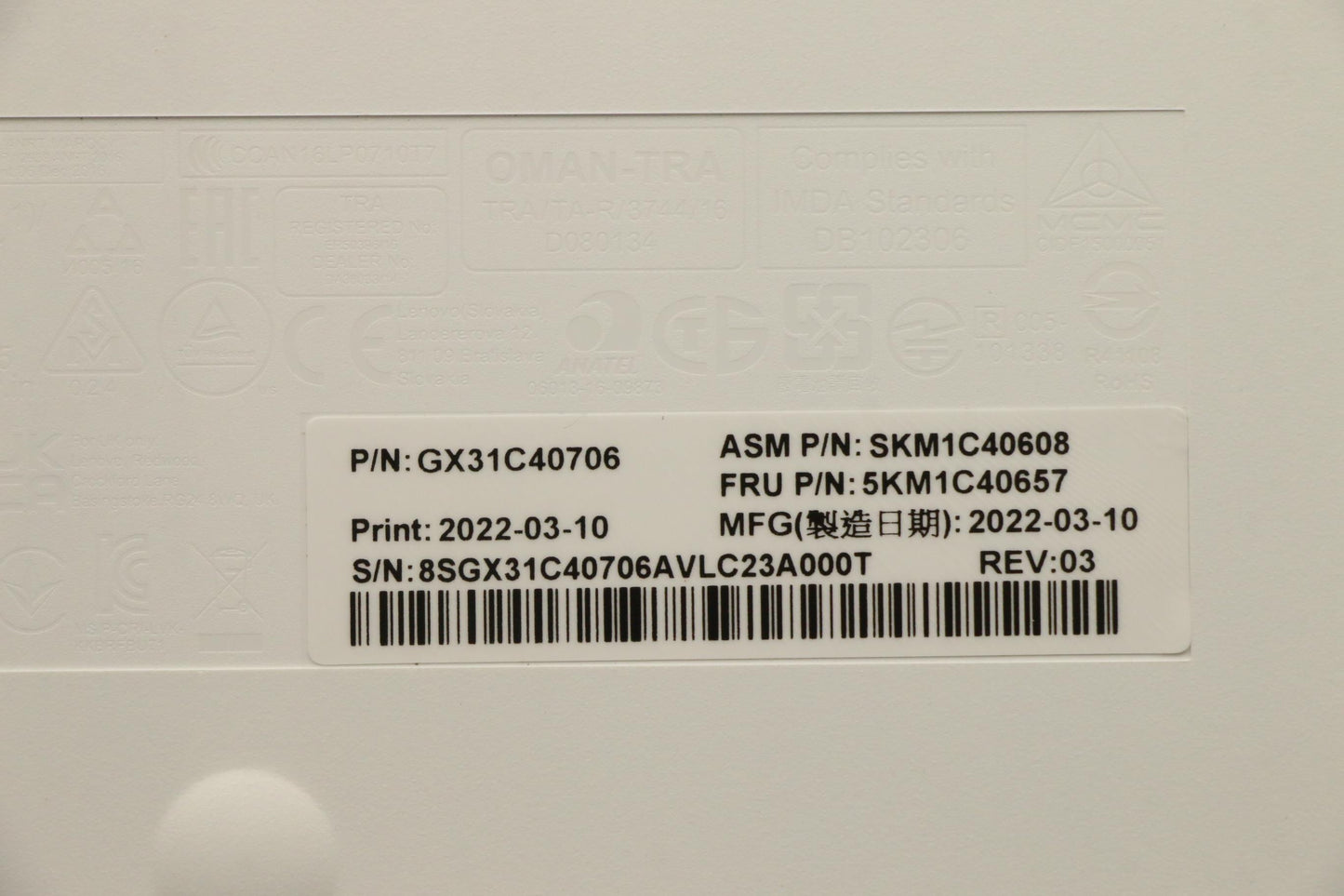 Lenovo Kyb_Mouse Primax R71_G2 2.4G W - 5KM1C40657