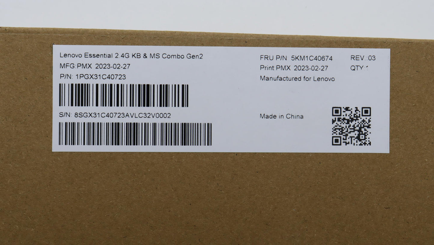 Lenovo Kyb_Mouse Primax R71_G2 2.4G W - 5KM1C40674