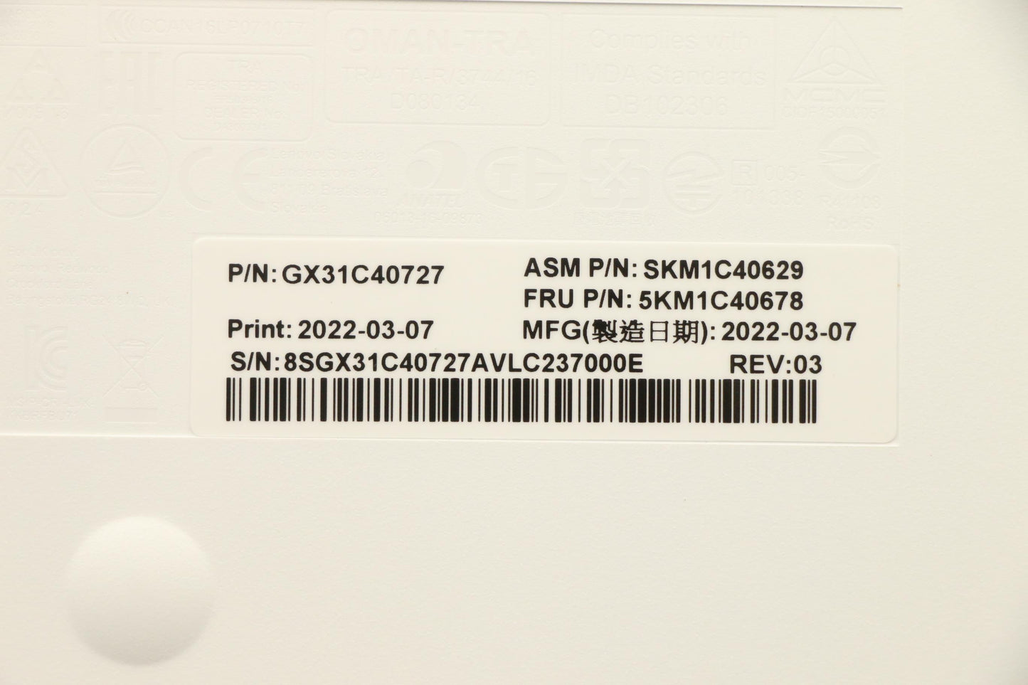 Lenovo Kyb_Mouse Primax R71_G2 2.4G W - 5KM1C40678