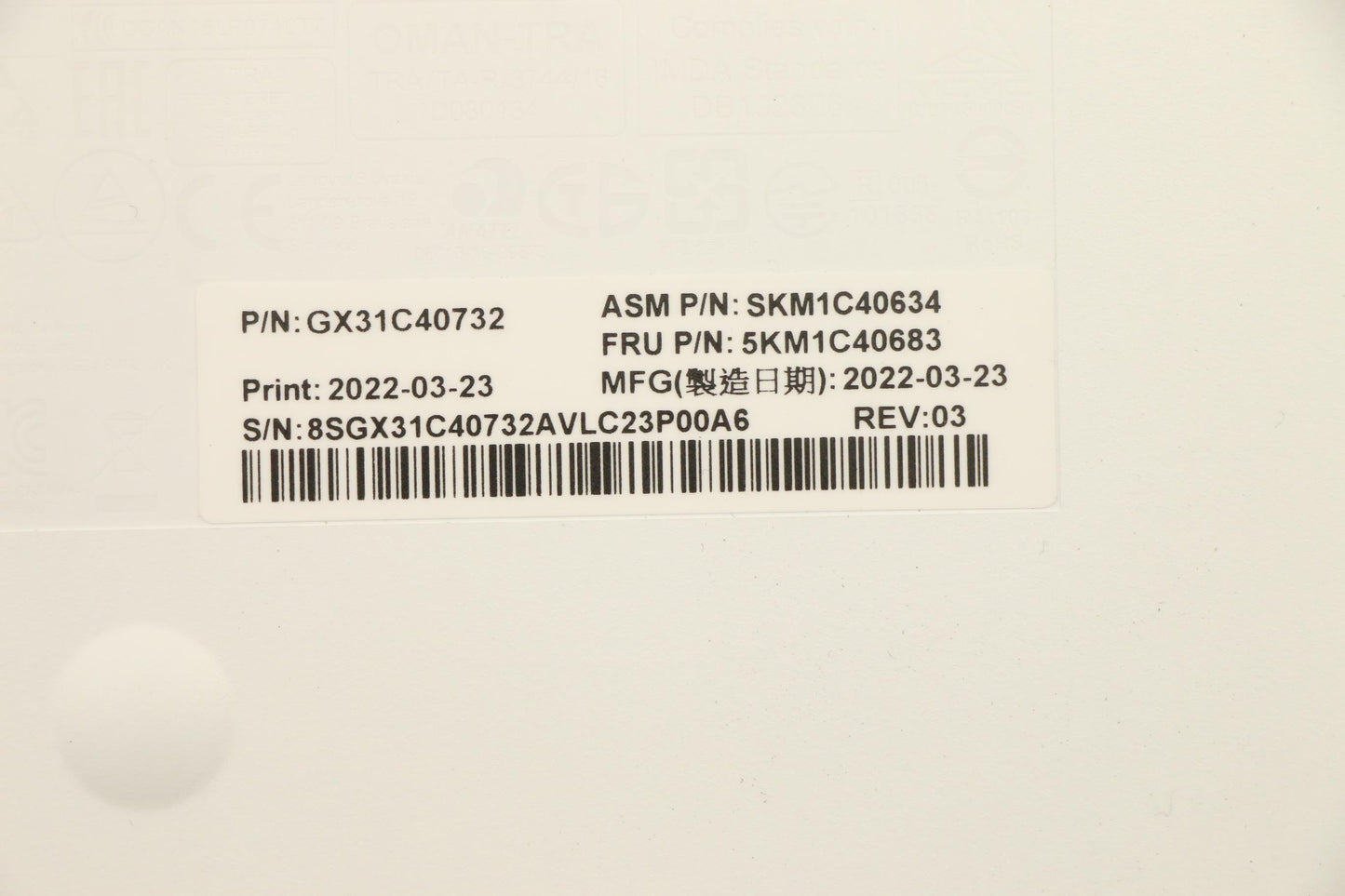 Lenovo Kyb_Mouse Primax R71_G2 2.4G W - 5KM1C40683