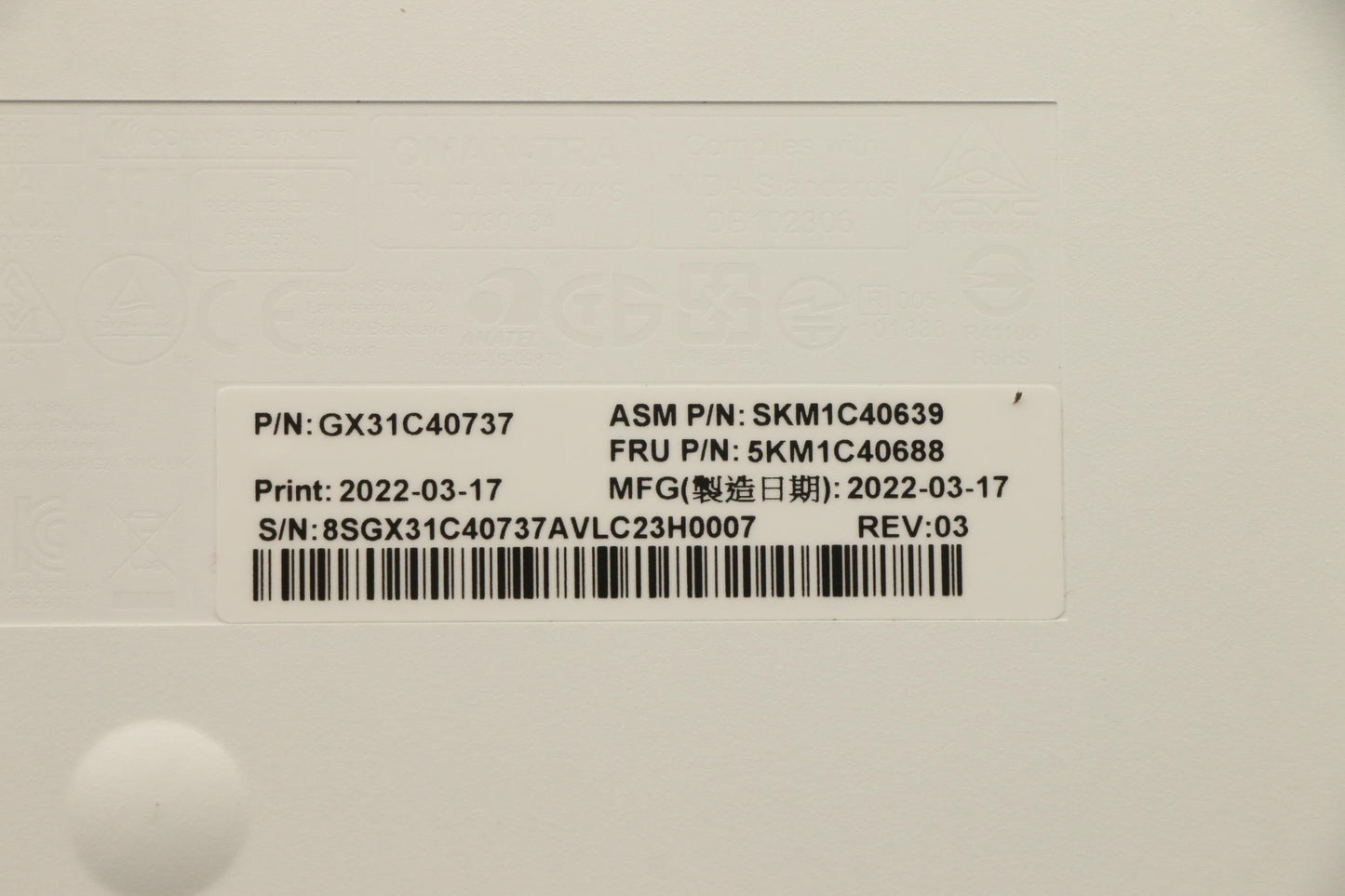 Lenovo Kyb_Mouse Primax R71_G2 2.4G W - 5KM1C40688