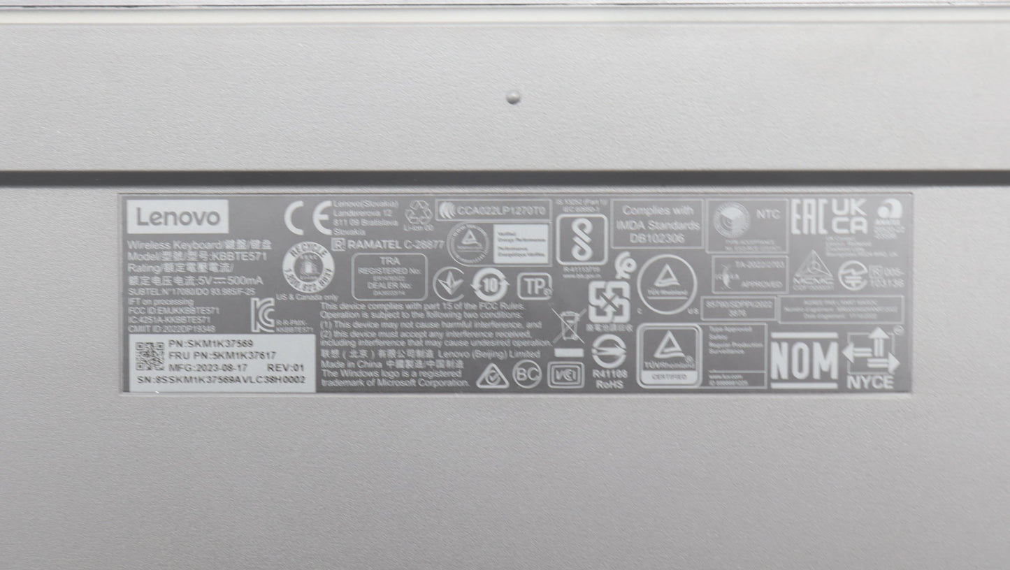 Lenovo Kyb_Mouse Primax K71_G2 2.4Gbt - 5KM1K37617
