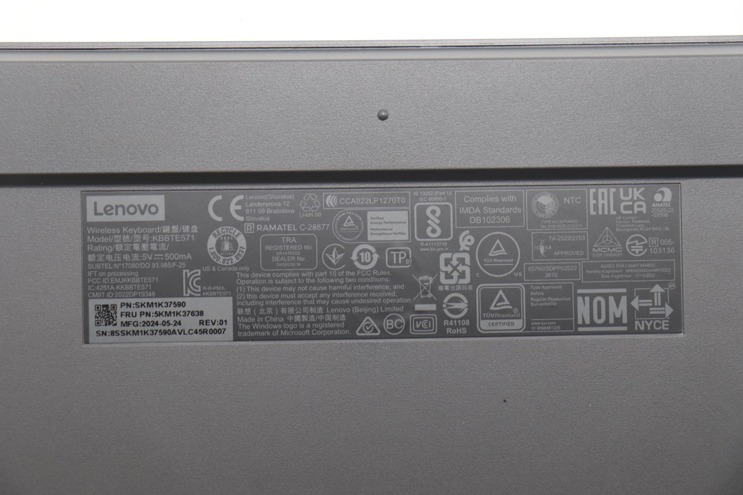 Lenovo Kyb_Mouse Primax K71_G2 2.4G&B - 5KM1K37638