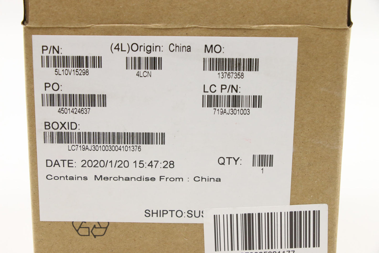 Lenovo Fe5A0 Label System Label Kit B - 5L10V15298